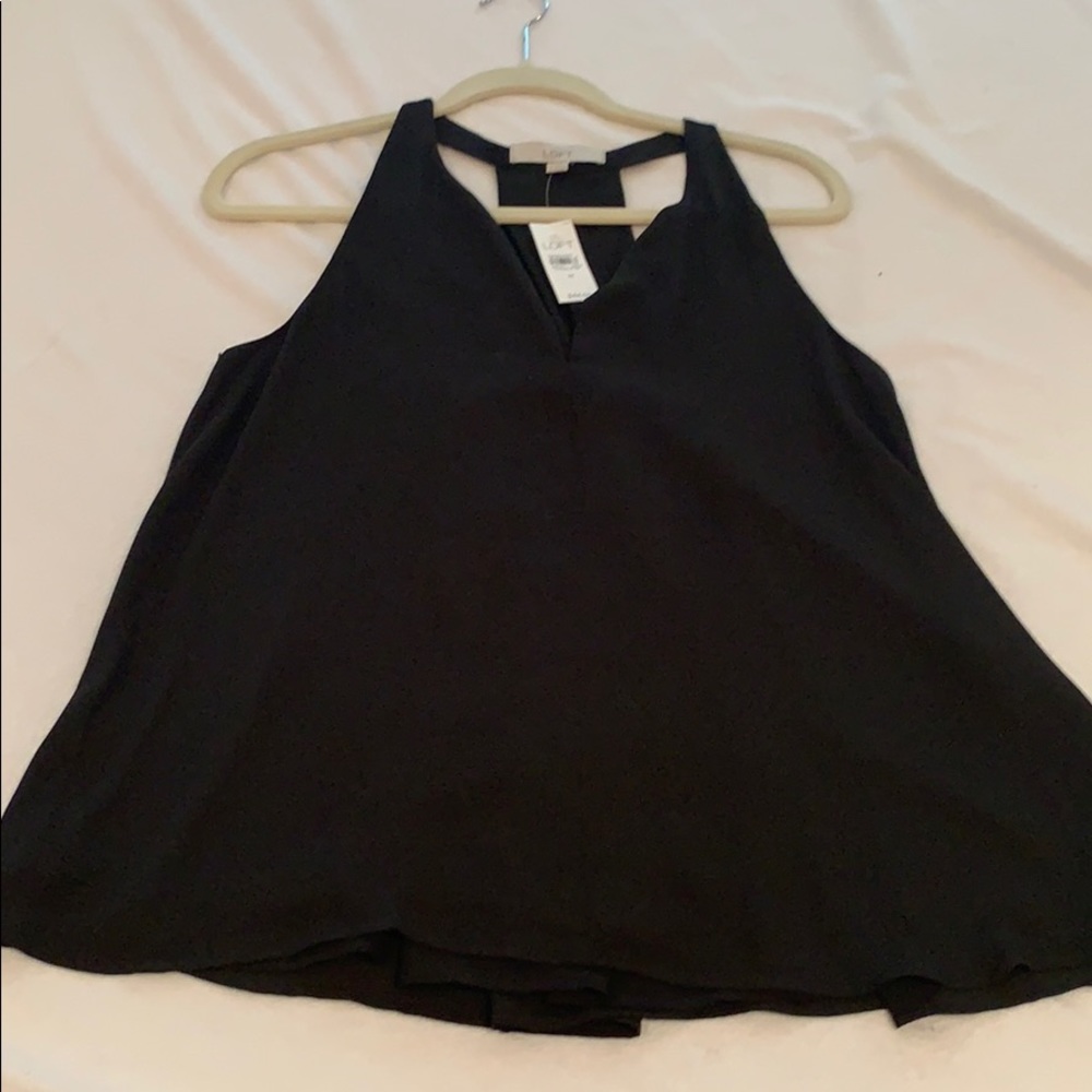 NWT Black racerback tank